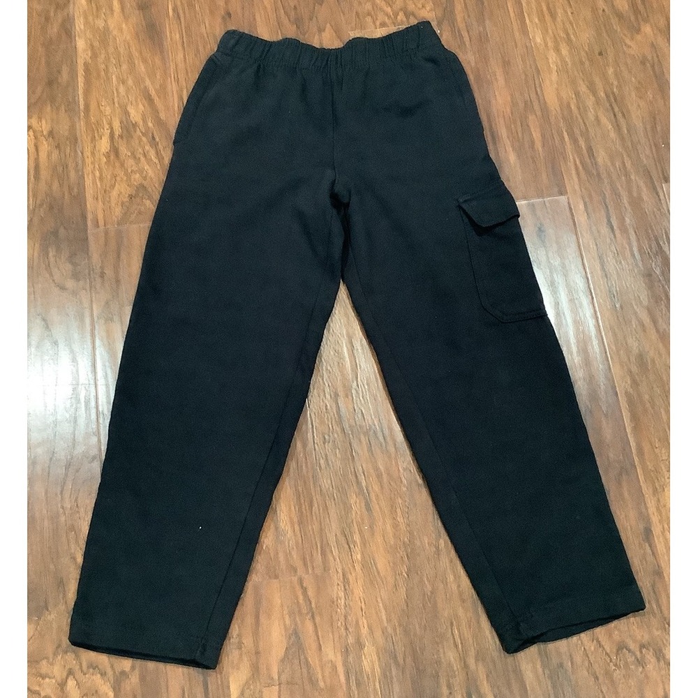 Fila Pants Boys 10/12 Black Joggers Outdoors CargoSweat Pants Comfort Kids Youth